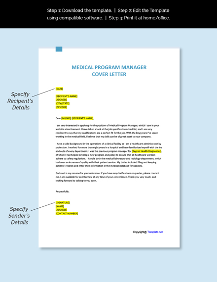 International HR Manager Cover Letter Template - Google Docs, Word ...