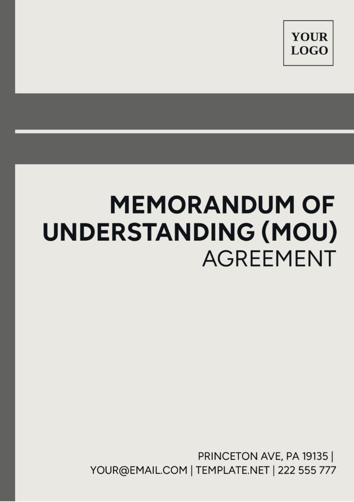 Memorandum of Understanding (MOU) Agreement Template