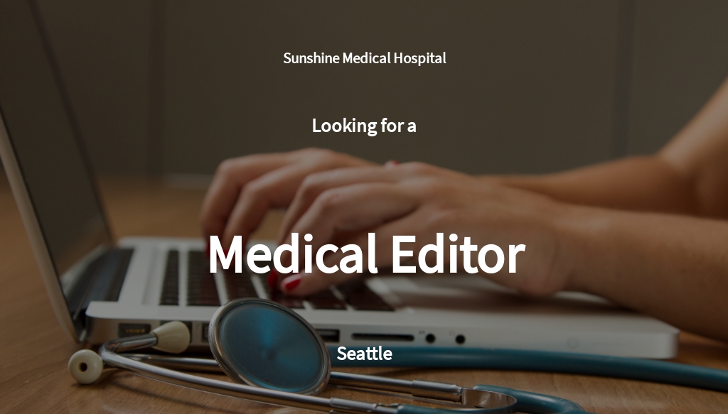 Free Medical Editor Job Ad/Description Template.jpe