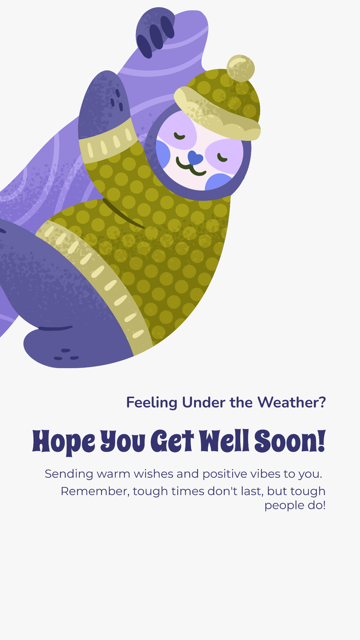 Greeting Card Get Well Soon Instagram Post