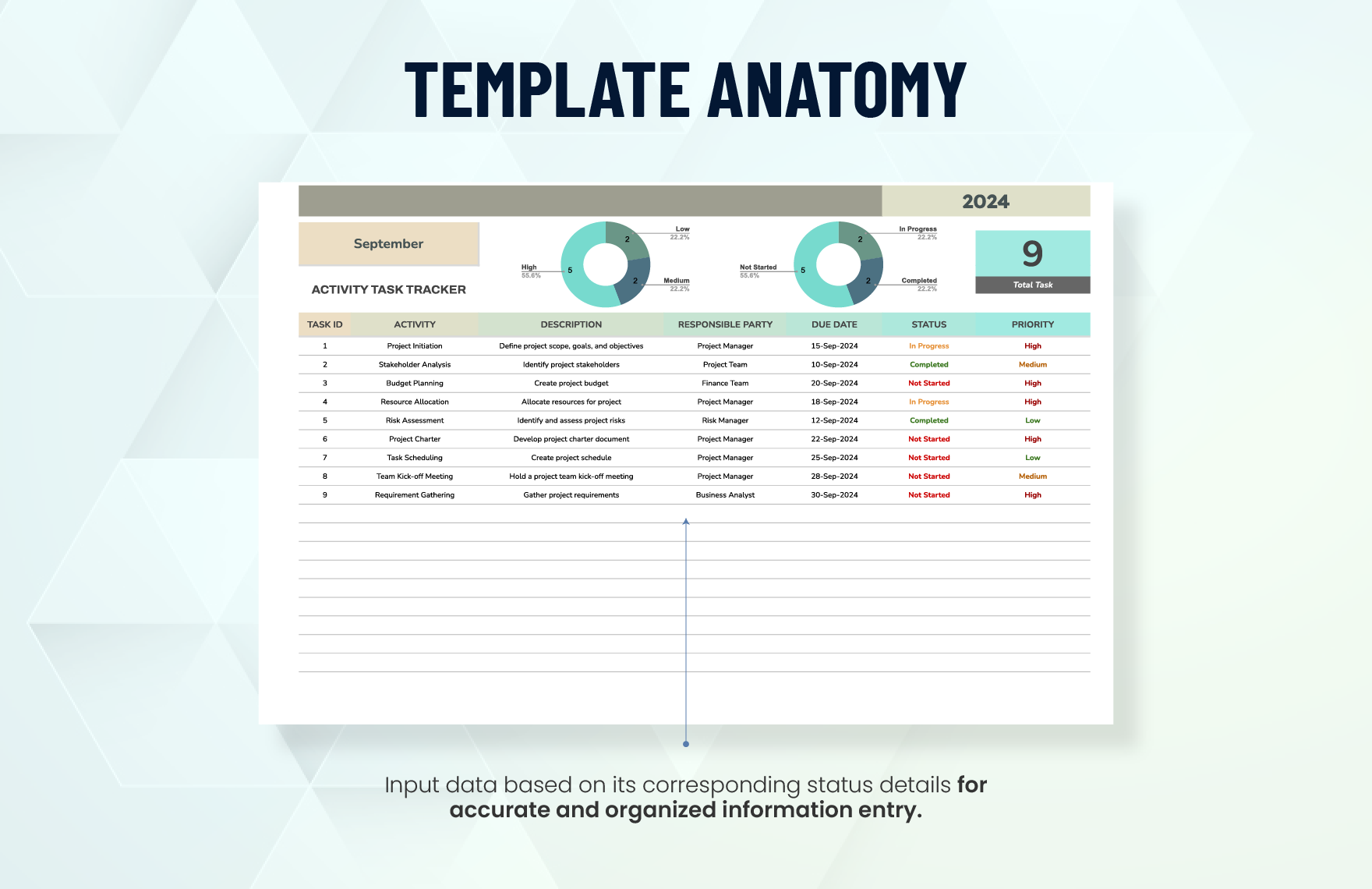 Activity Task Tracker Template