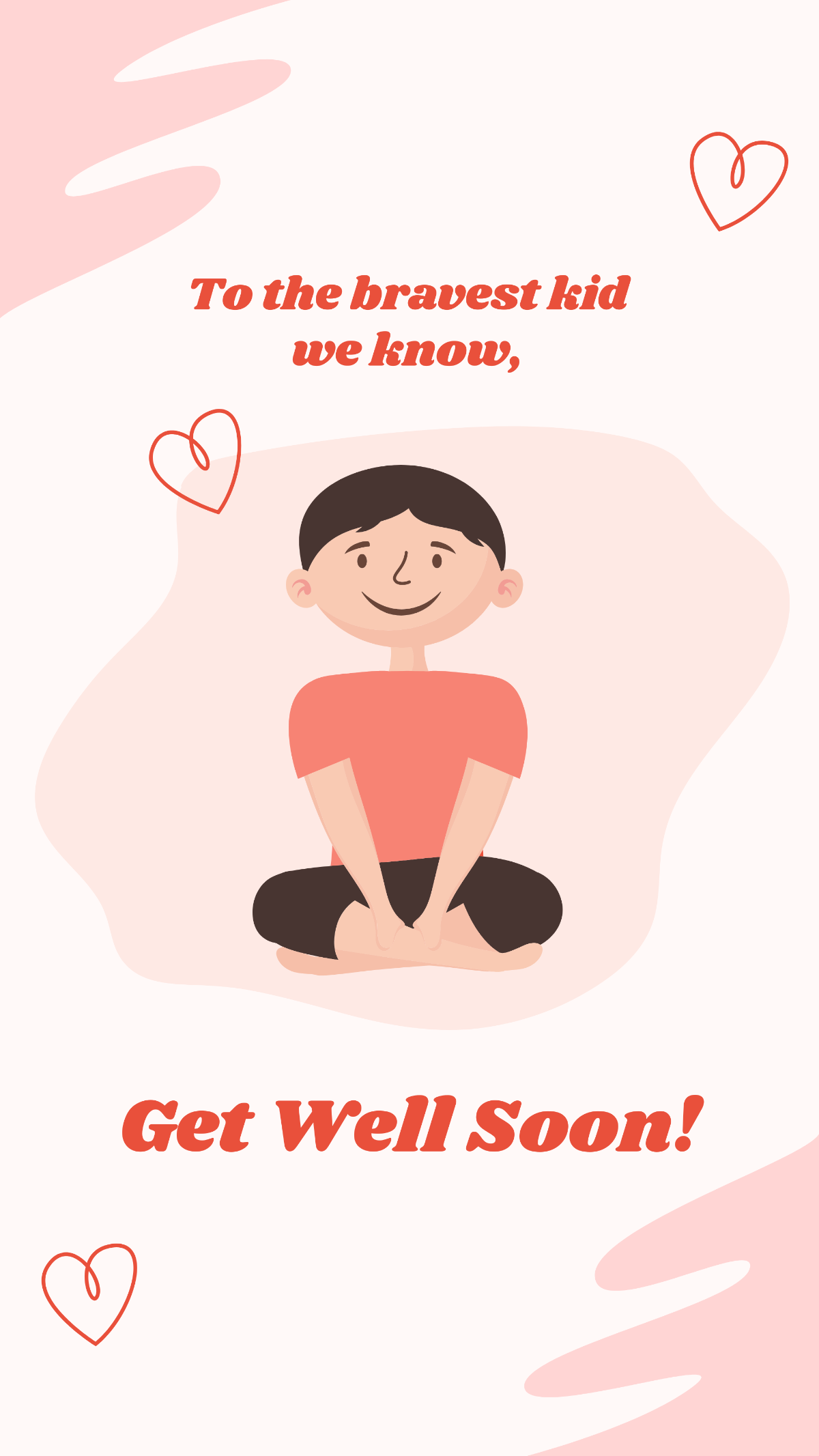 Get Well Soon Card For Kids