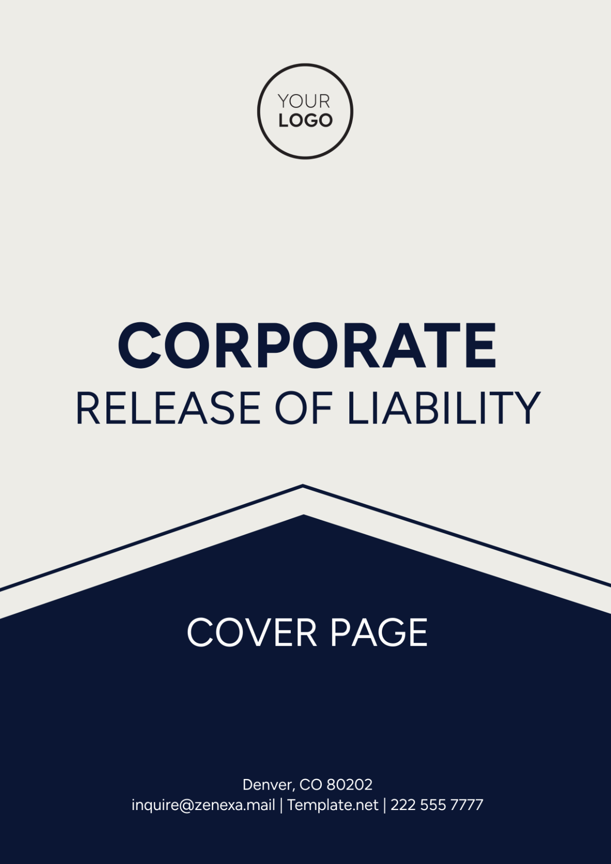 Corporate Release of Liability Cover Page - Edit Online & Download