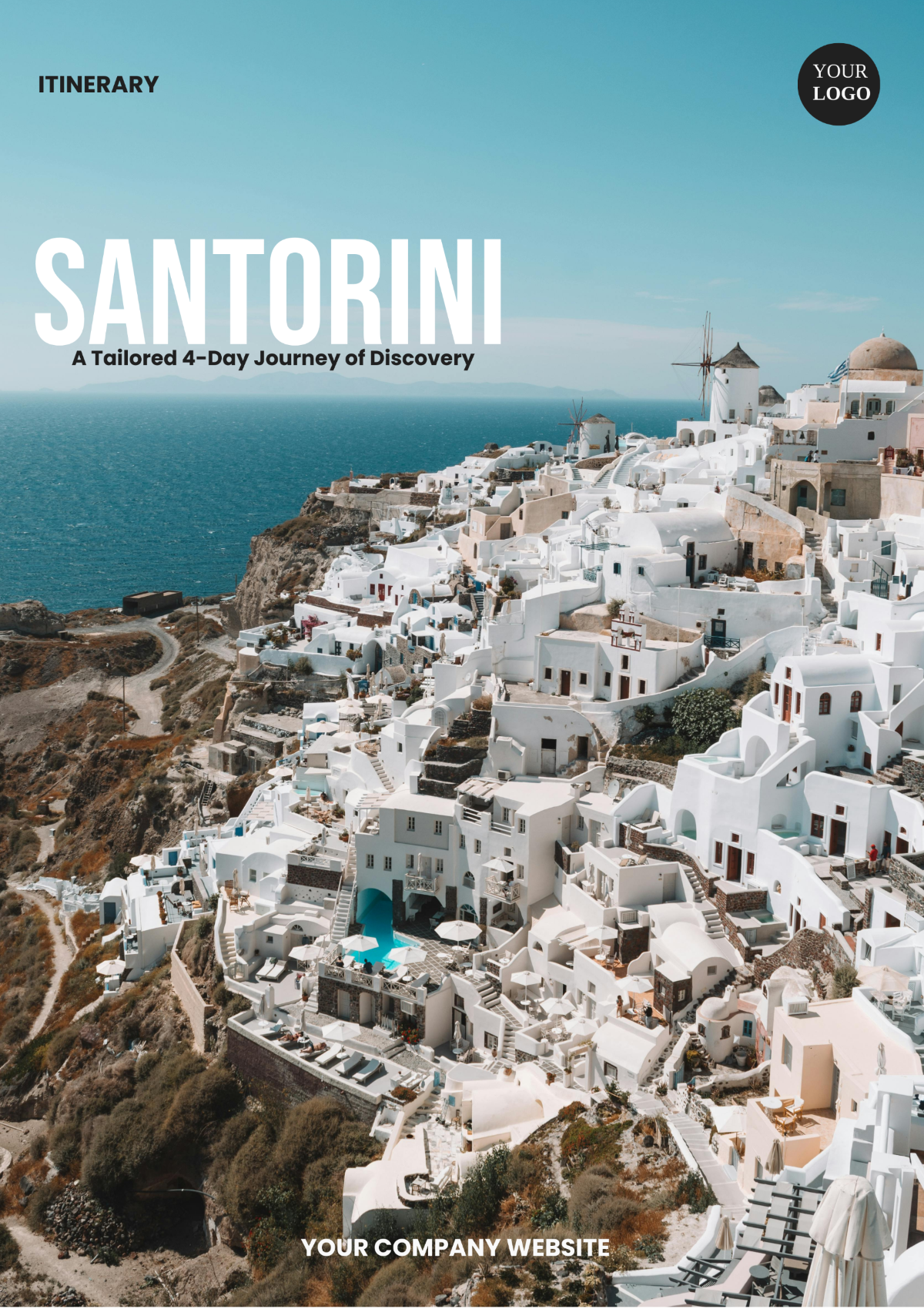 Free 4 Day Santorini Itinerary Template