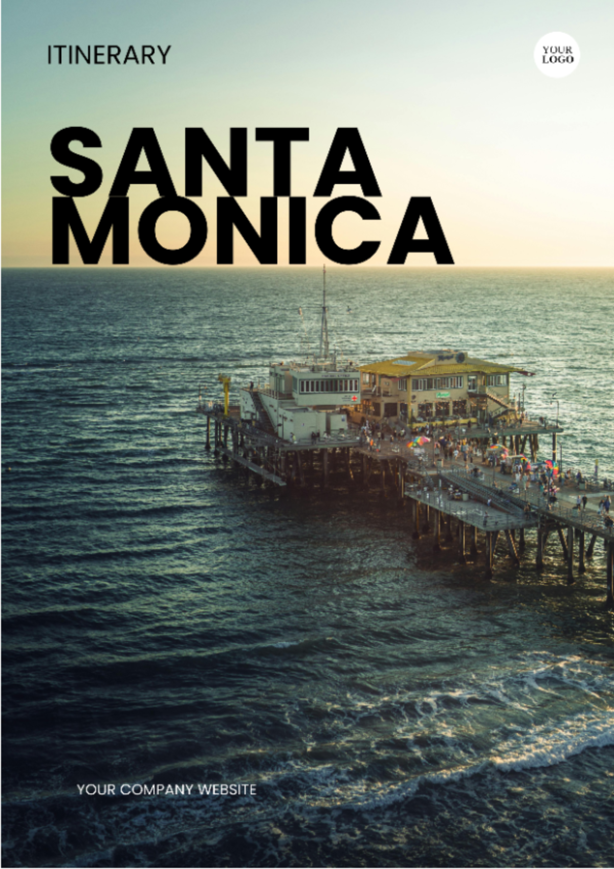 Santa Monica Itinerary Template