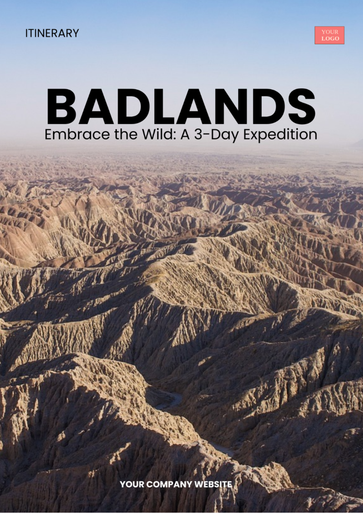 Free Badlands Itinerary Template