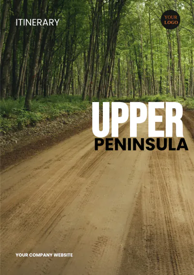 Free Upper Peninsula Road Trip Itinerary Template to Edit Online