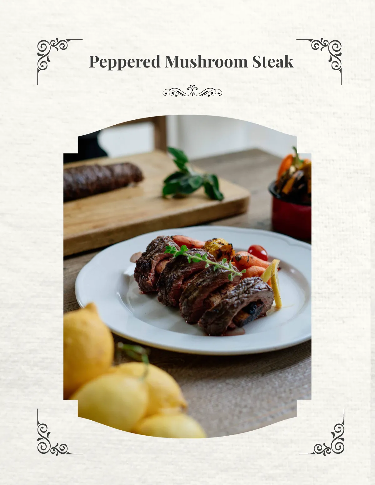 Free Classic Cookbook Template to Edit Online