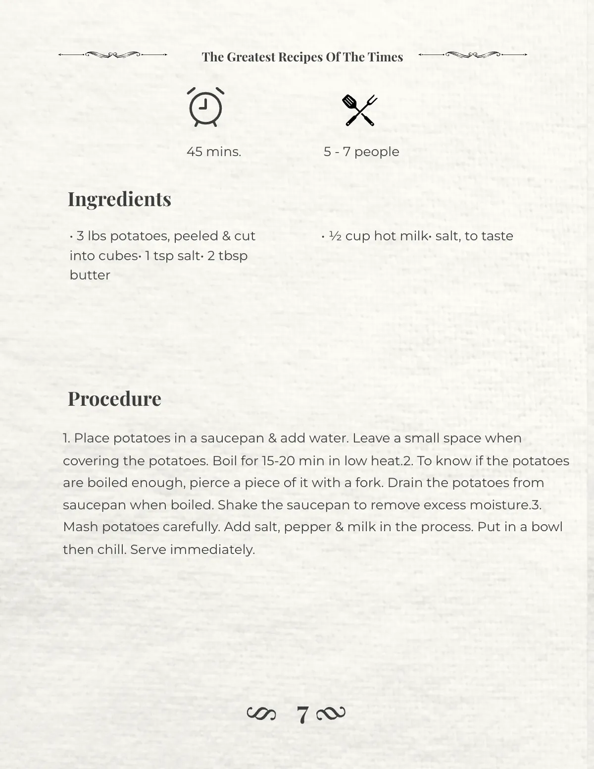 Free Classic Cookbook Template to Edit Online