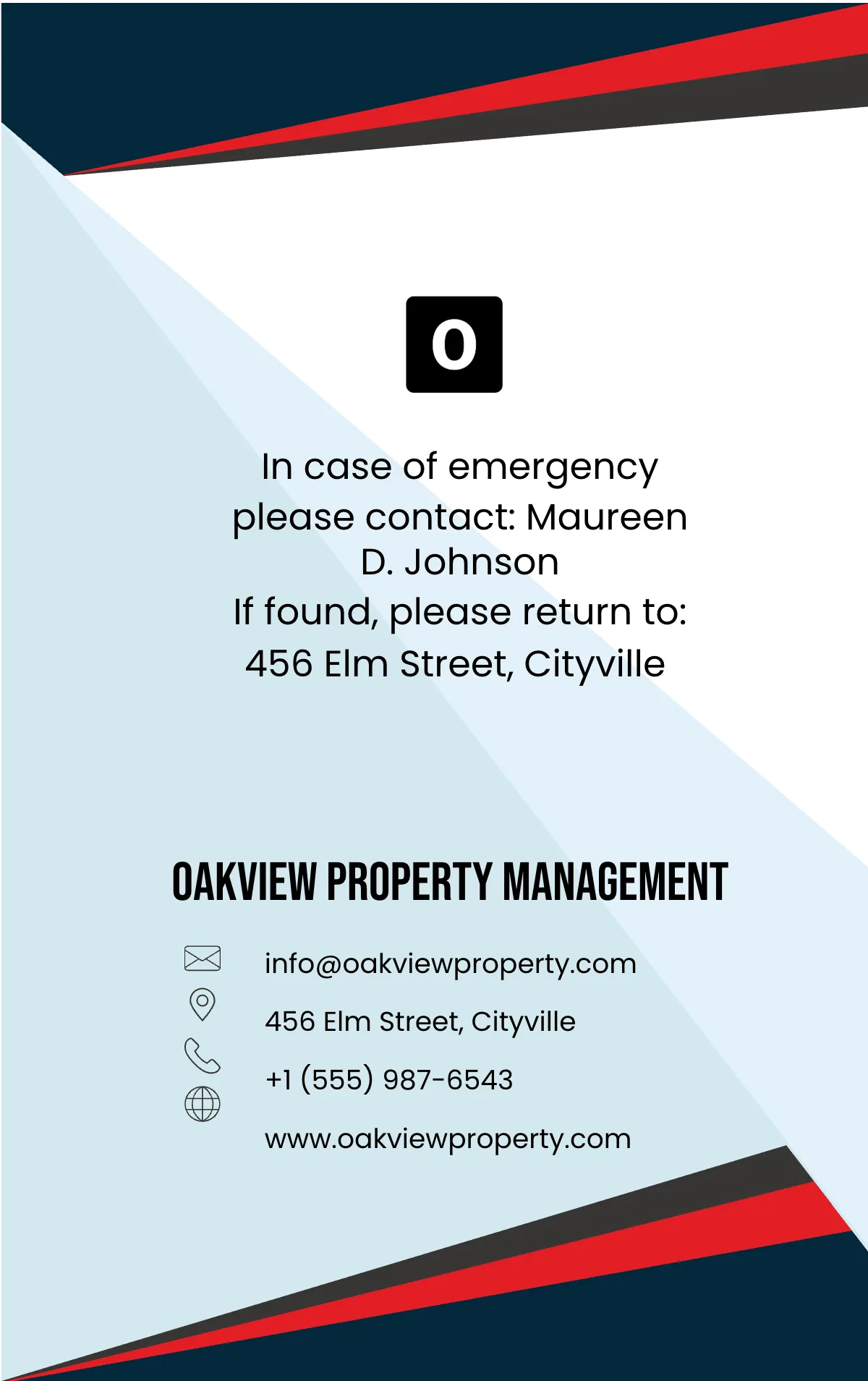 Free Property Manager ID Card Template to Edit Online