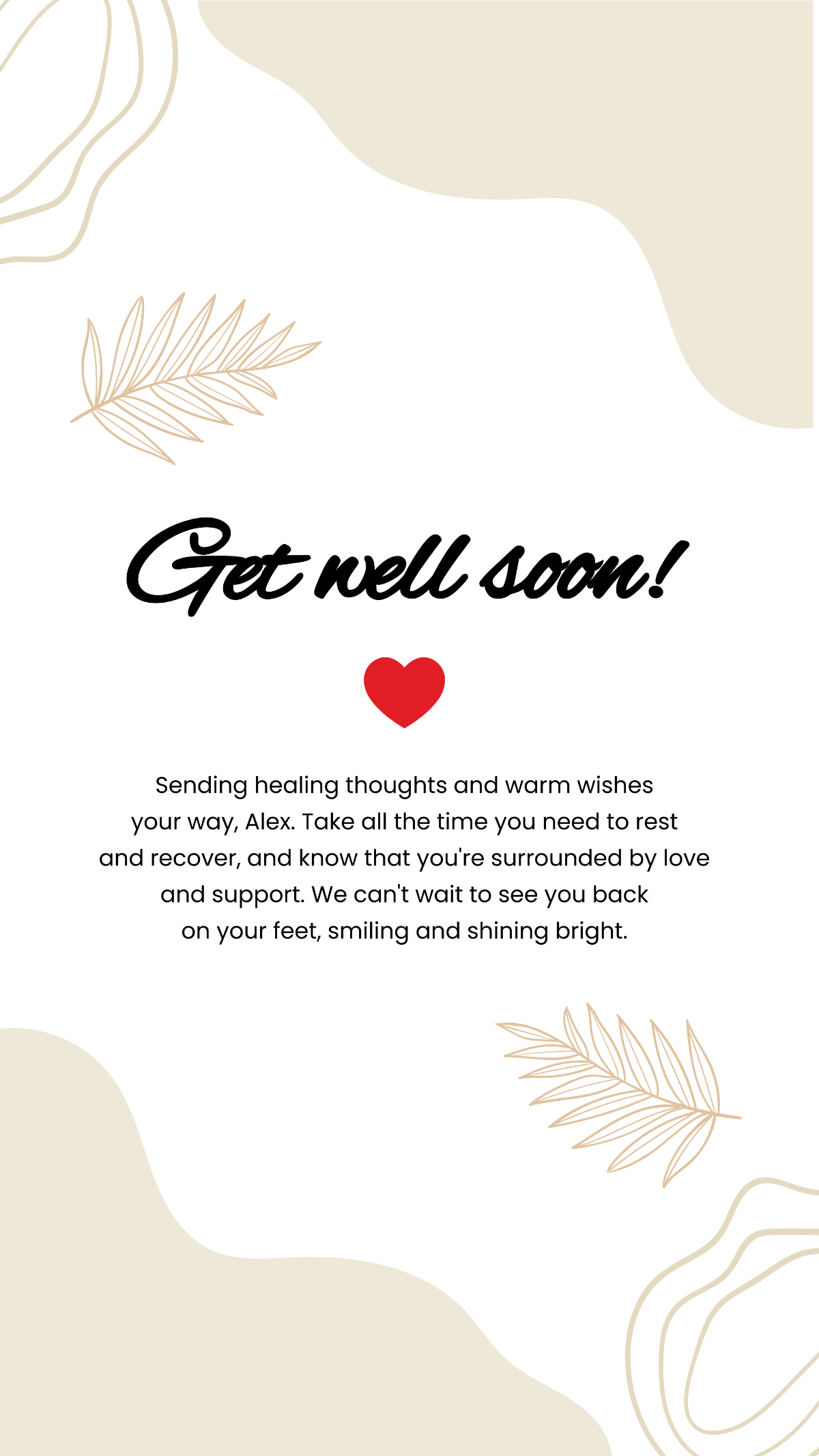 Get Well Soon Message For Loved Ones