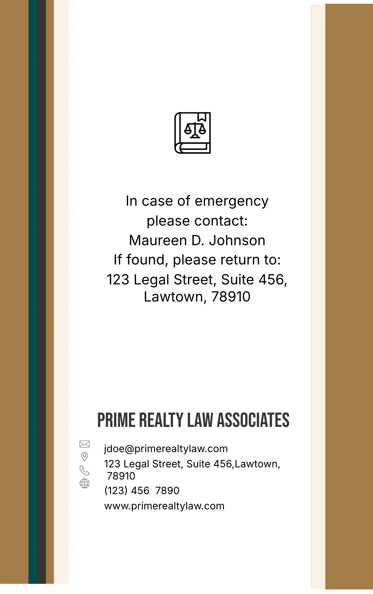 Free Real Estate Attorney ID Card Template to Edit Online