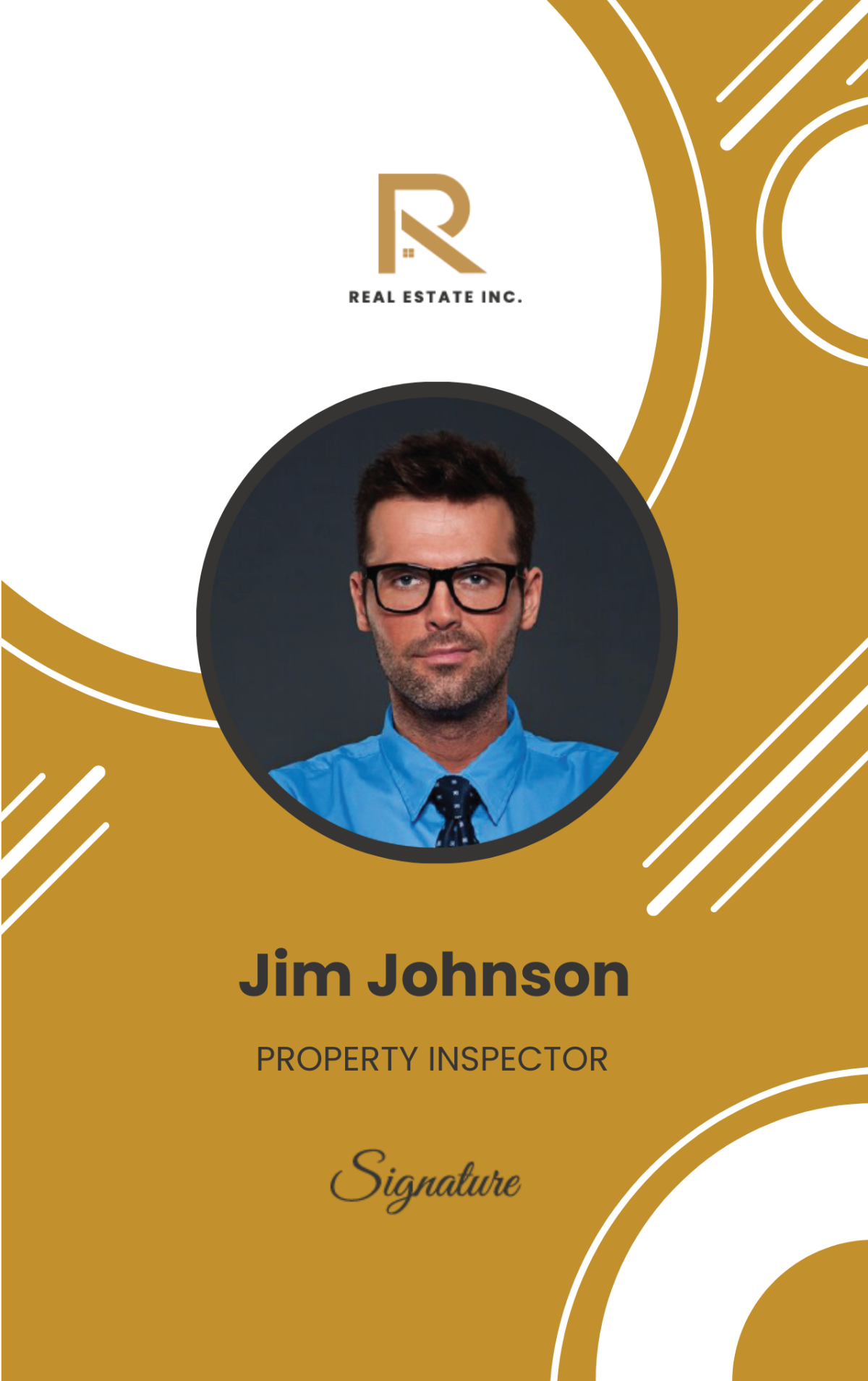 Property Inspector ID Card Template