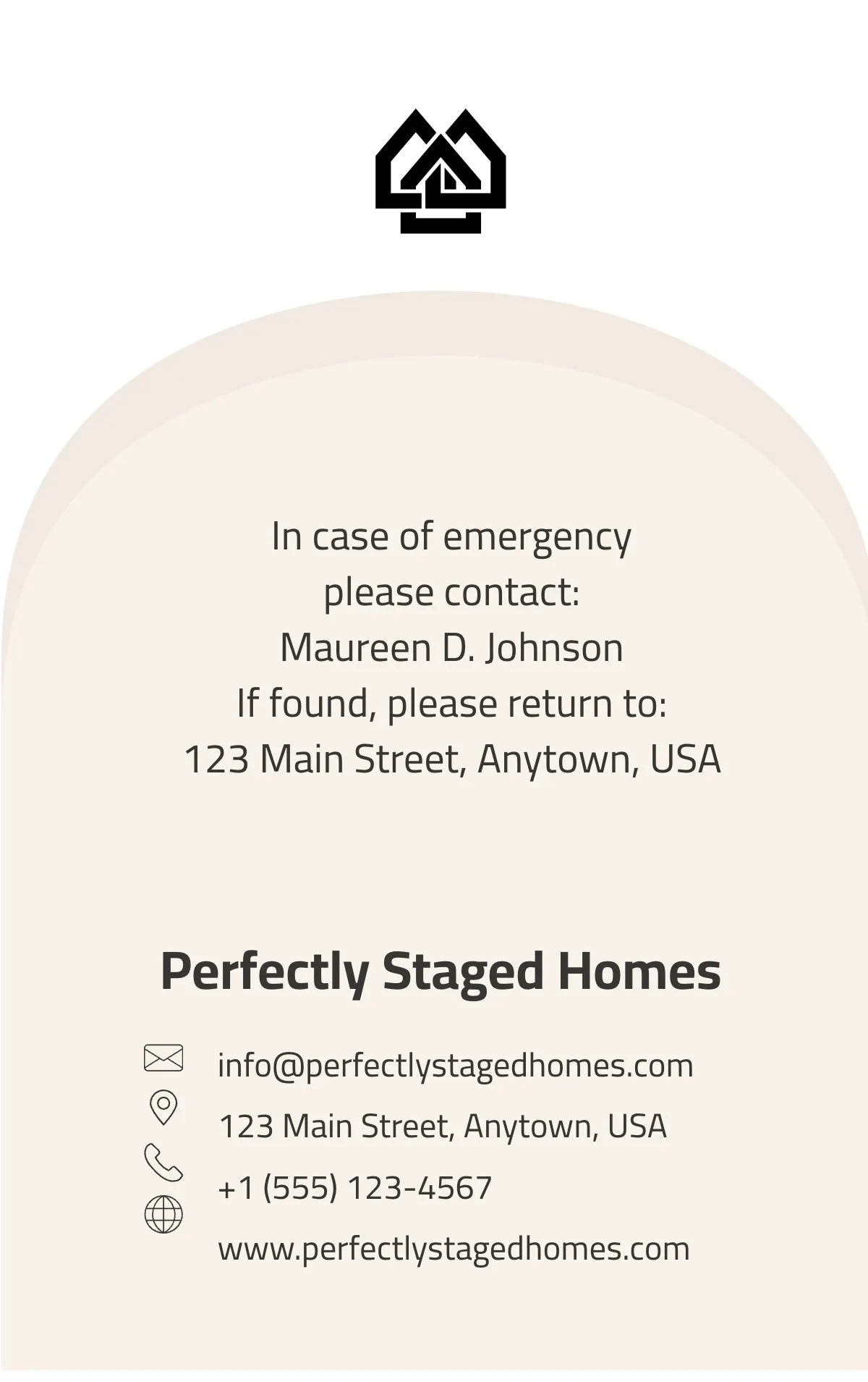Free Home Stager ID Card Template to Edit Online