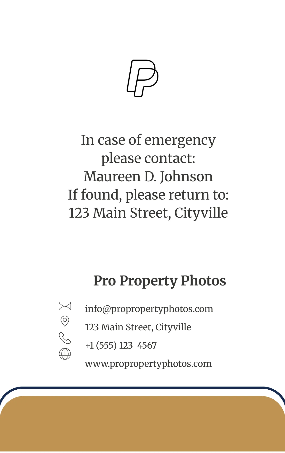 Free Real Estate Photographer ID Card Template to Edit Online