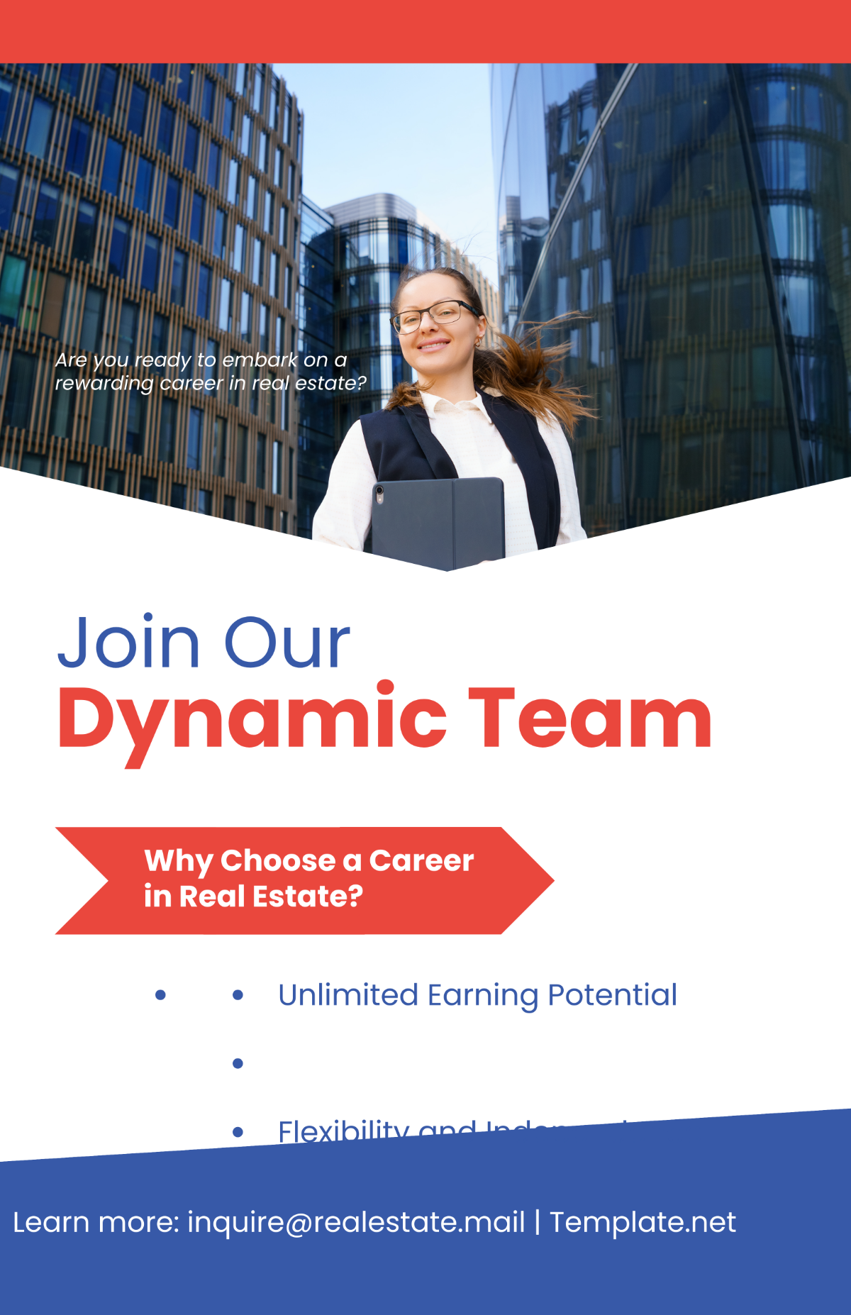 Real Estate Career Opportunities Poster Template