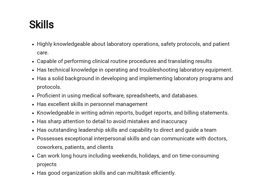 Free Medical Lab Manager Job Description Template 4.jpe