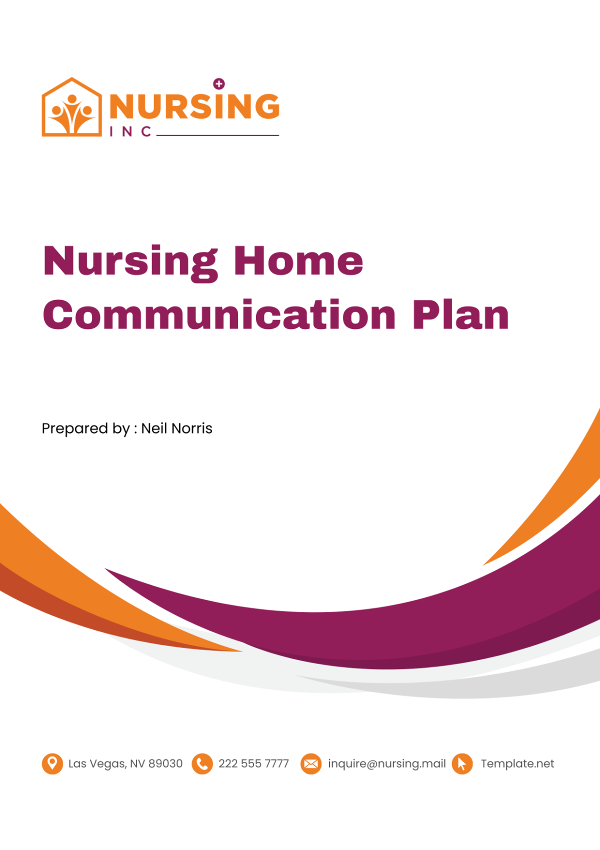 Nursing Home Communication Plan Template