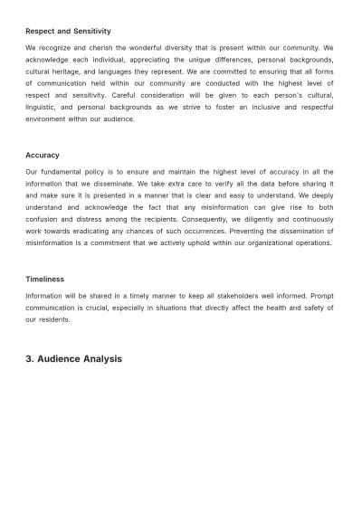 Free Nursing Home Communication Plan Template to Edit Online