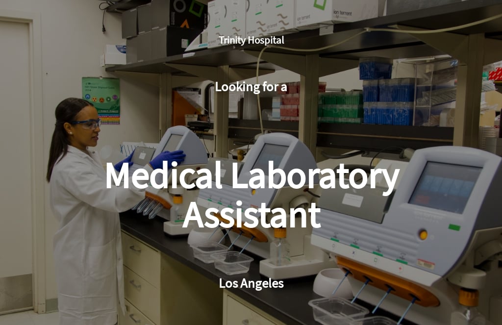 Free Medical Laboratory Assistant Job Ad/Description Template.jpe