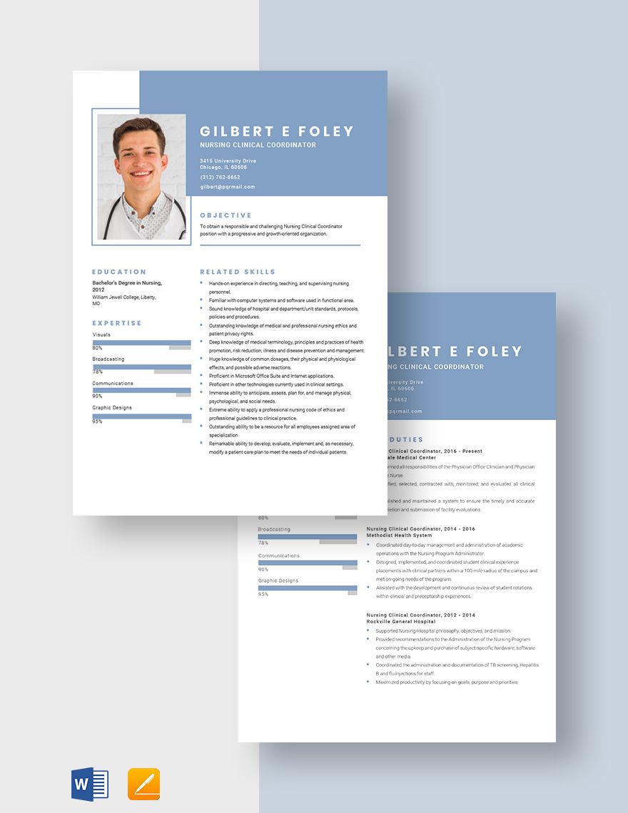 Nursing Clinical Coordinator Resume