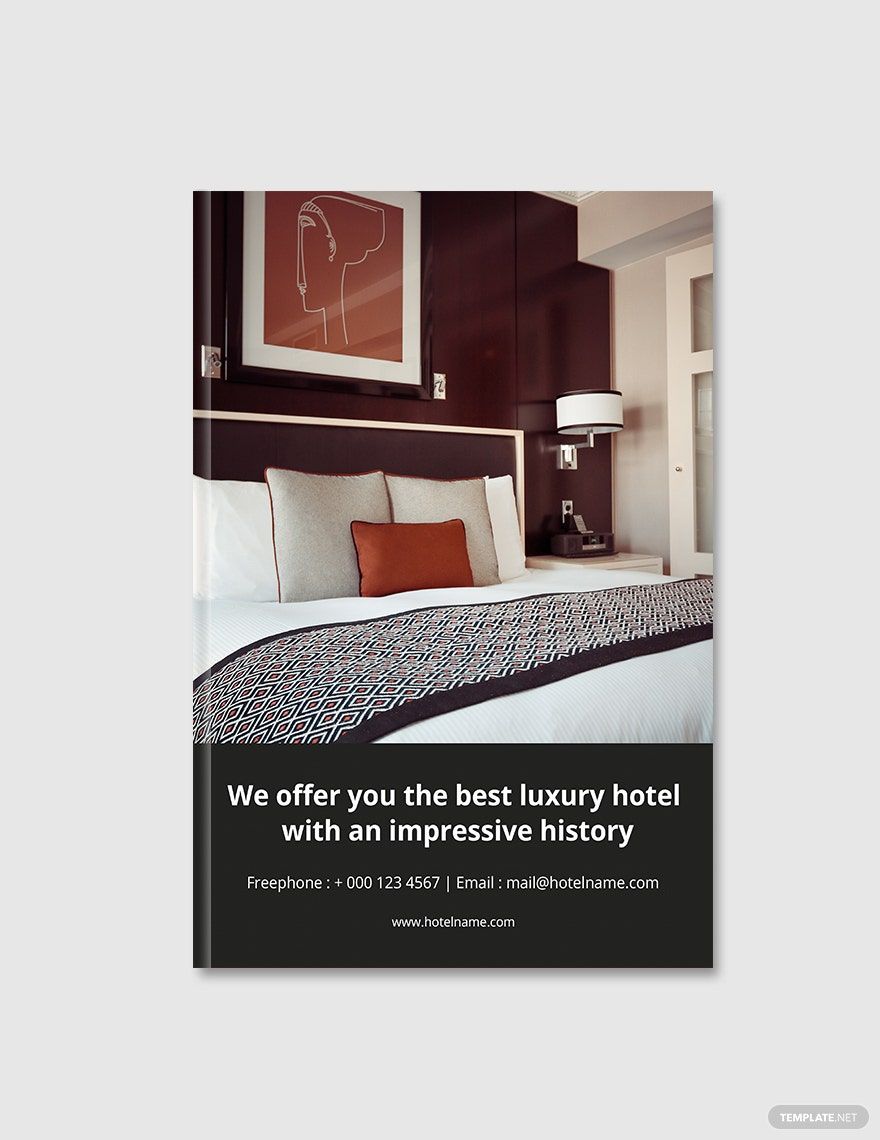 Free Modern Hotel eBook Cover Page Template