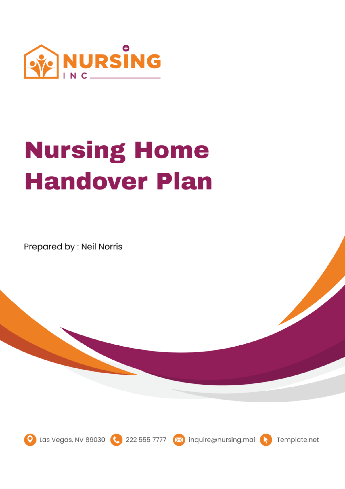 Nursing Home Handover Plan Template - Edit Online & Download