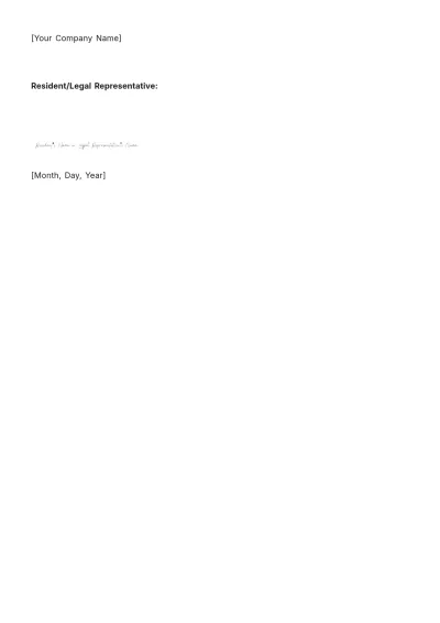 Free Nursing Home No Harm Contract Template to Edit Online