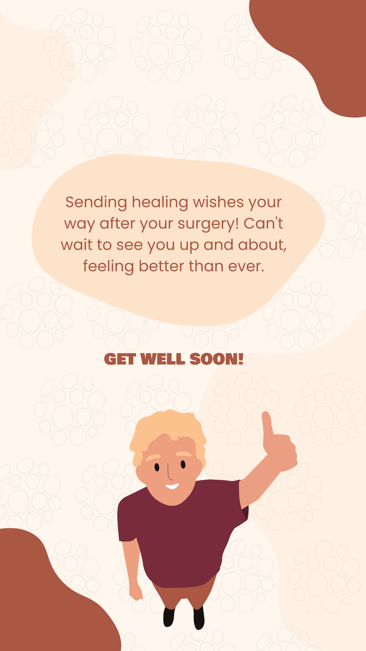 Get Well Soon Message After Surgery Template