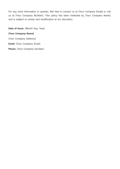 Free Nursing Home Management Policy Template to Edit Online