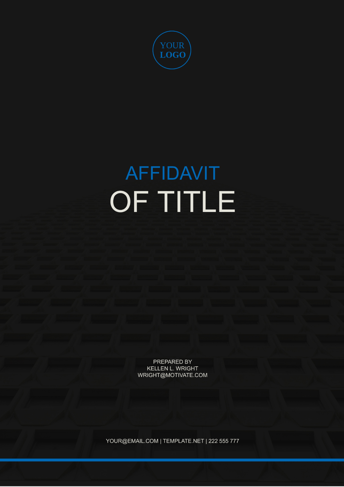 Tennessee Affidavit of Title Template - Edit Online & Download