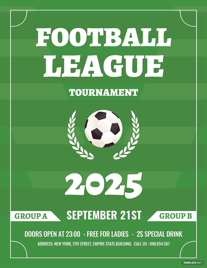 Soccer League Flyer Template