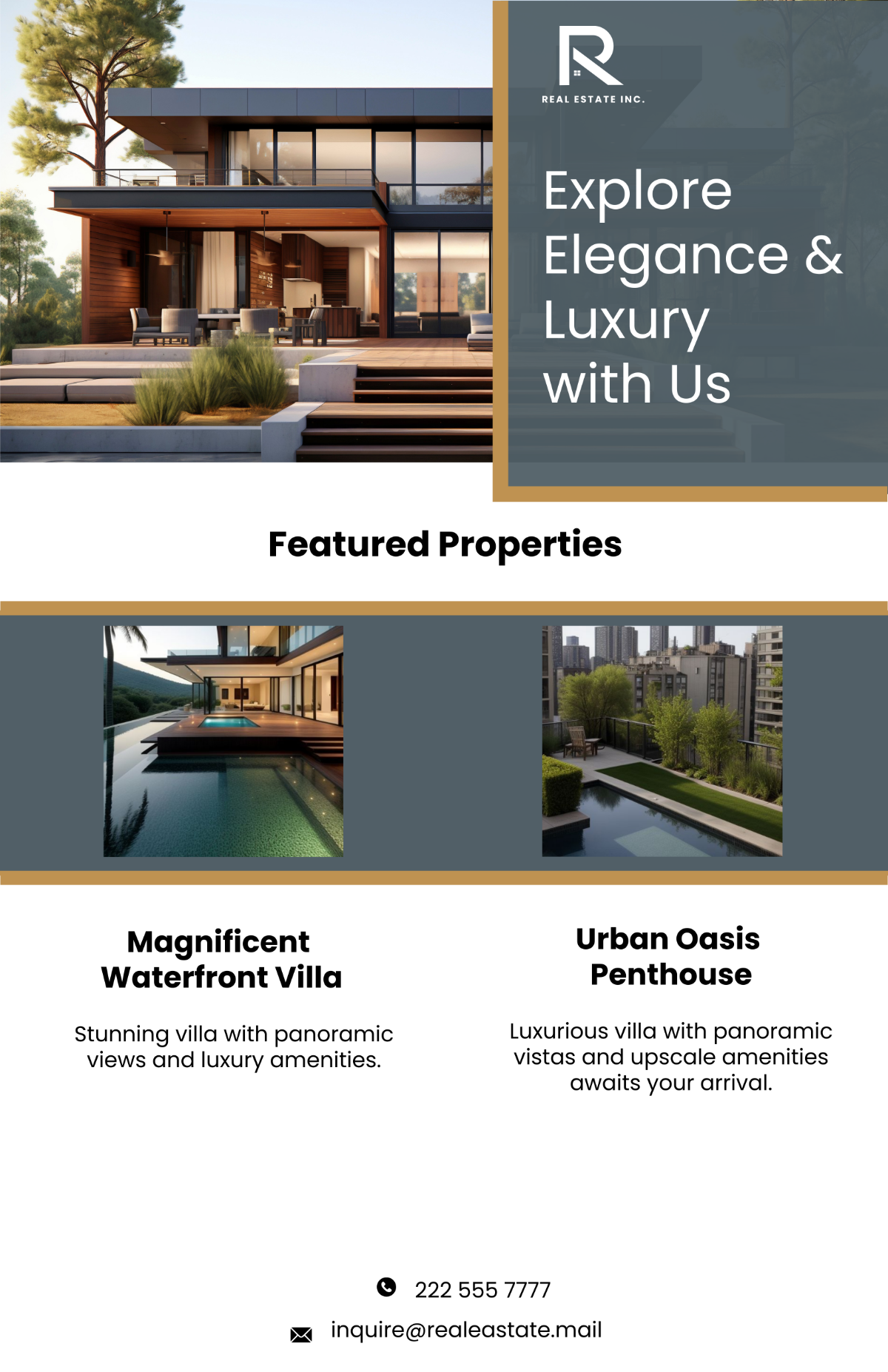 Luxury Property Portfolio Poster