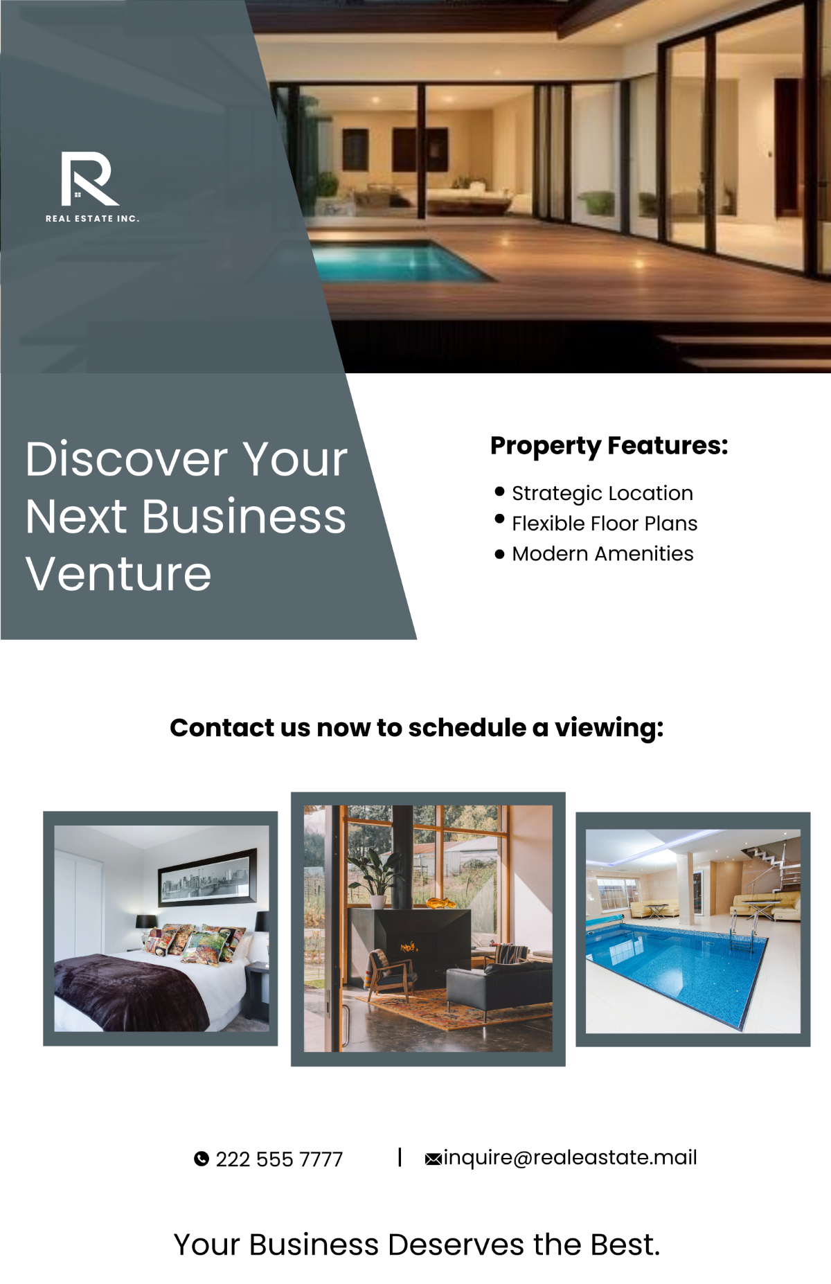 Commercial Real Estate Listing Poster Template