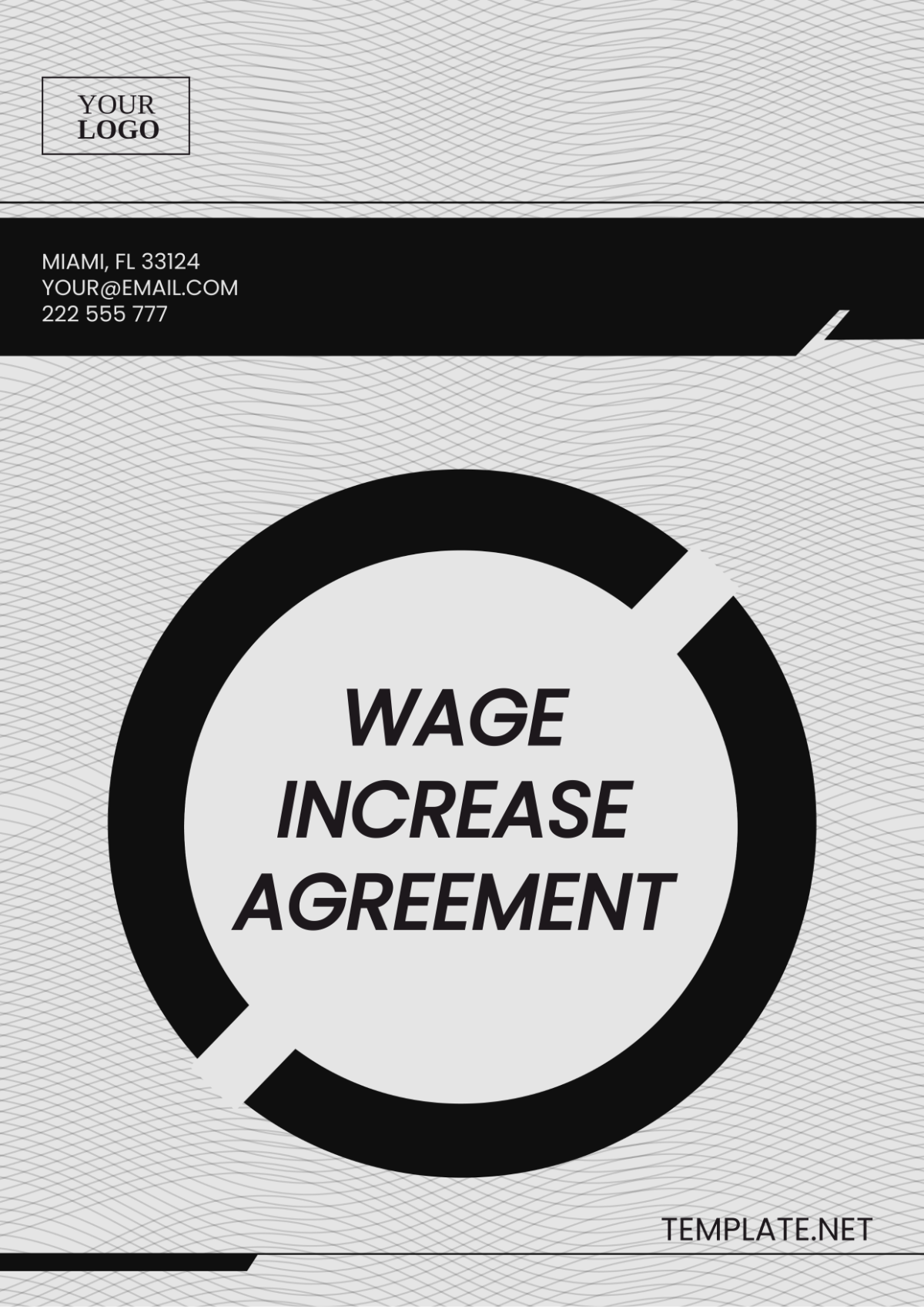 Wage Increase Agreement Template Edit Online & Download Example
