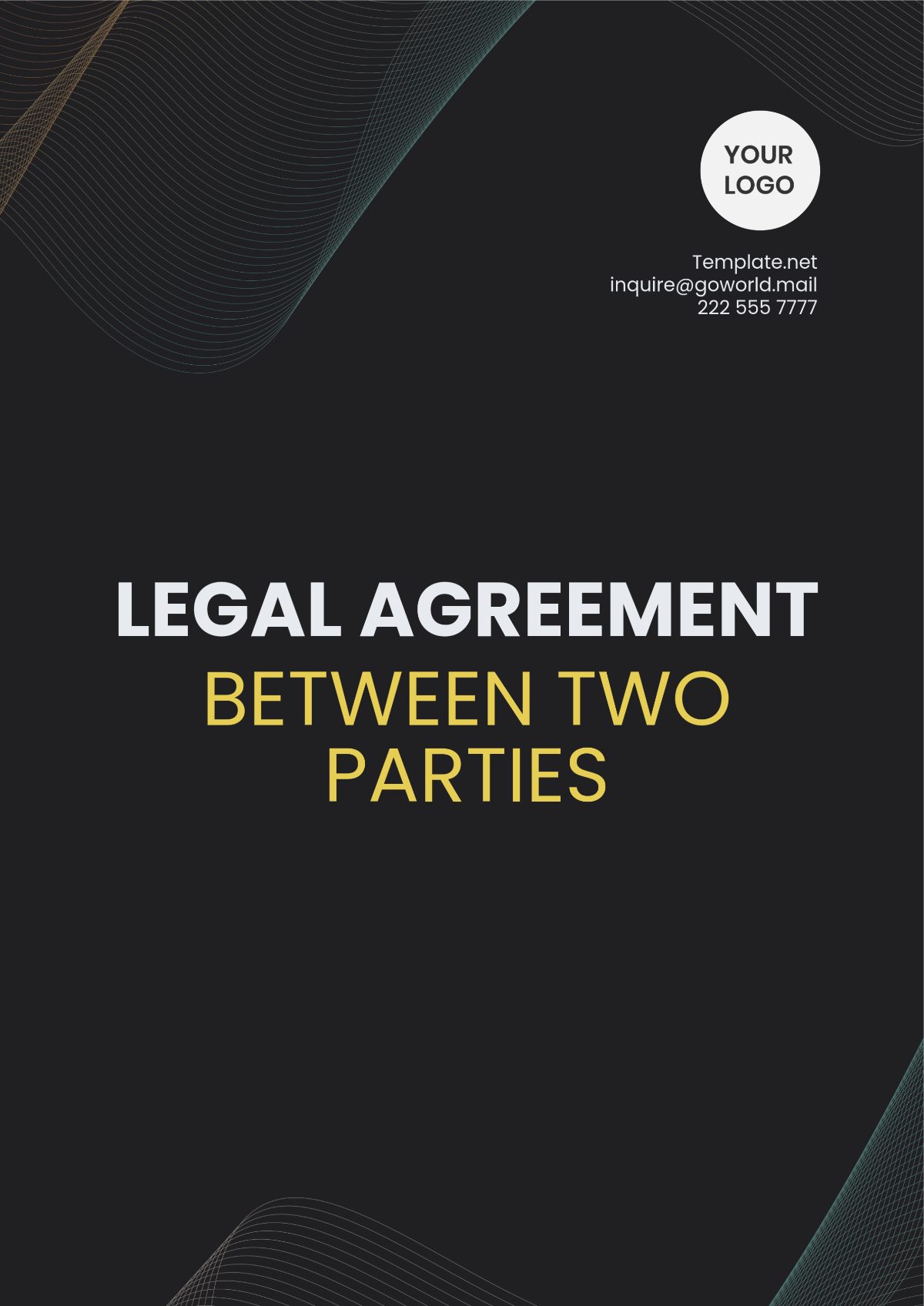 Legal Agreement Between Two Parties Template - Edit Online & Download