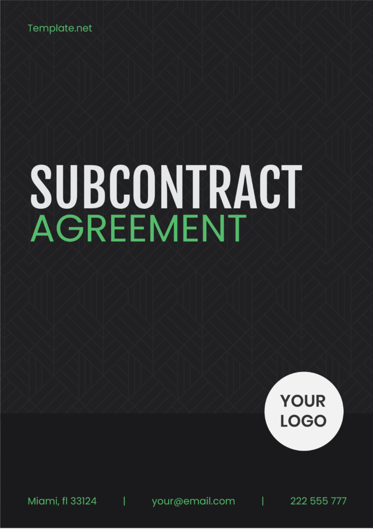 Free Subcontract Agreement Template Edit Online Download Template net