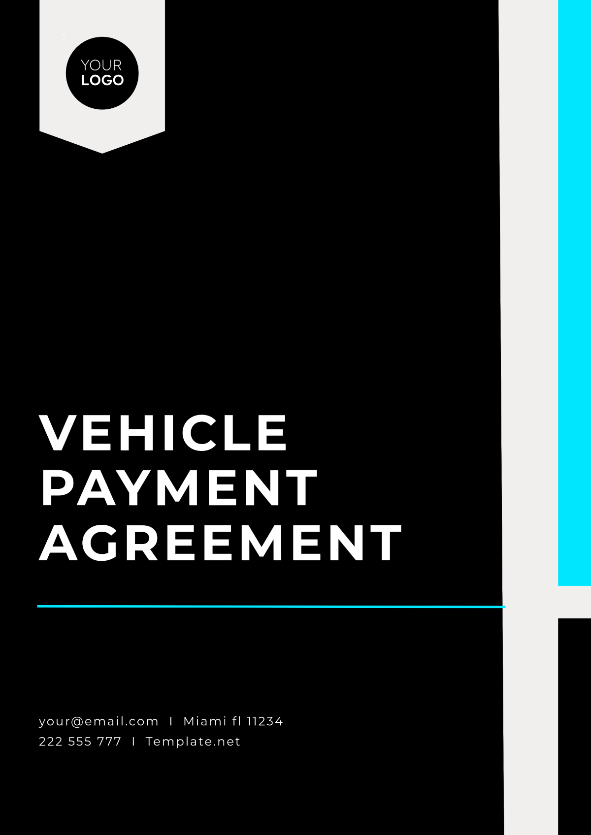 Vehicle Payment Agreement Template - Edit Online & Download