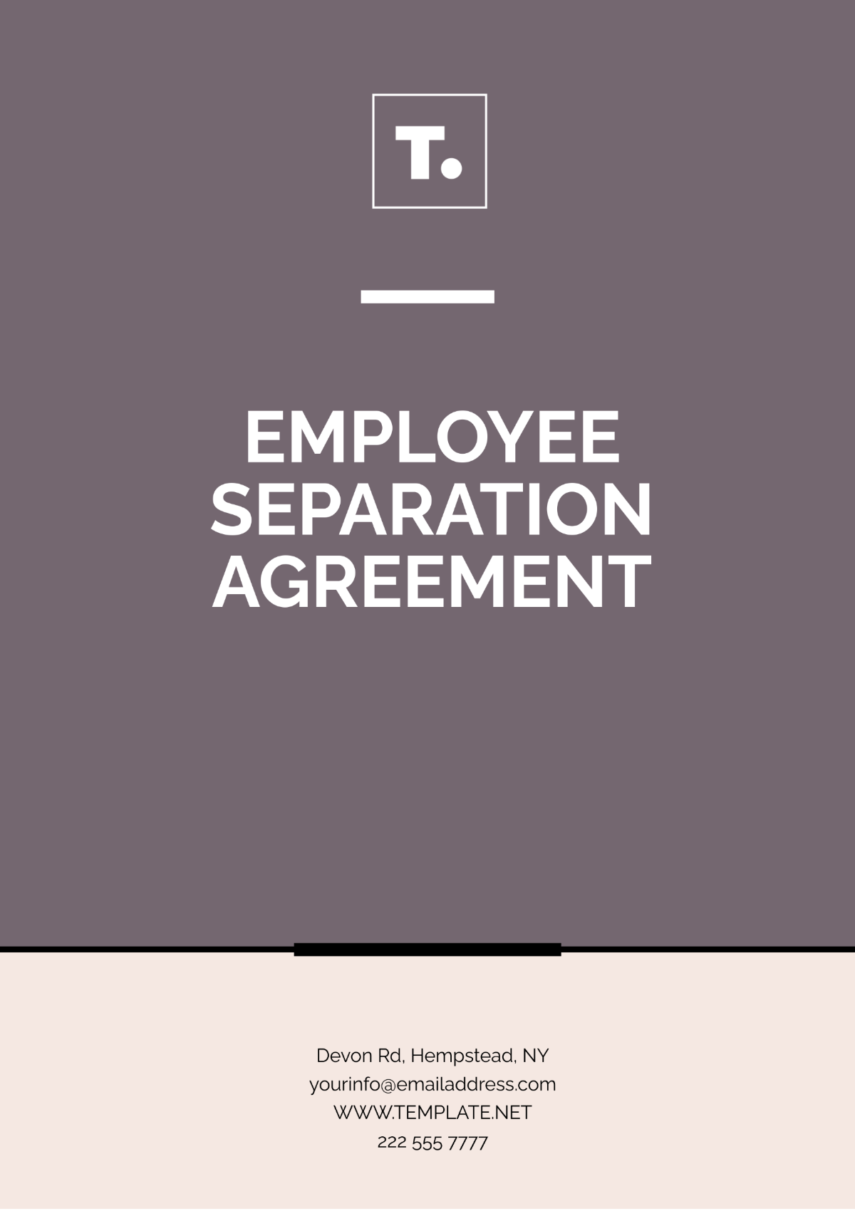 Employee Separation Agreement Template - Edit Online & Download