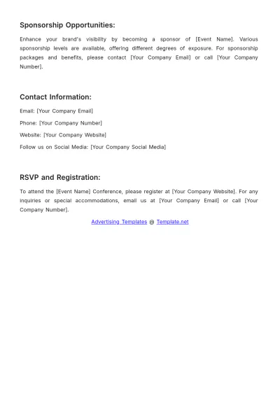 Free Event Invitation Advertising Template to Edit Online