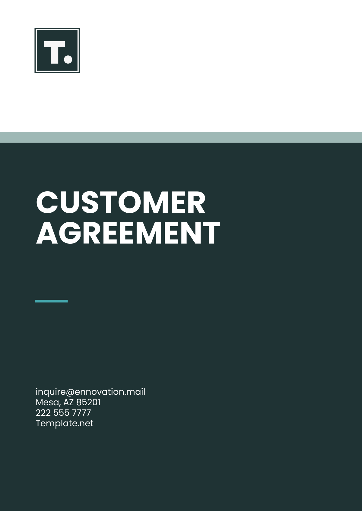 Customer Agreement Template - Edit Online & Download