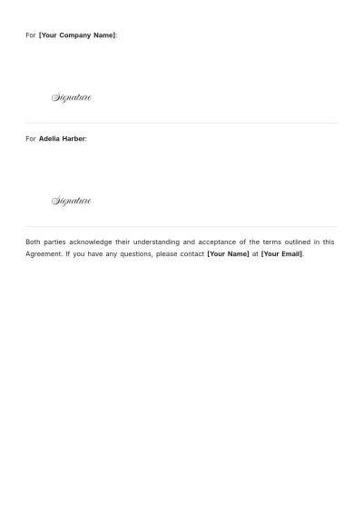 Free Customer Agreement Template to Edit Online