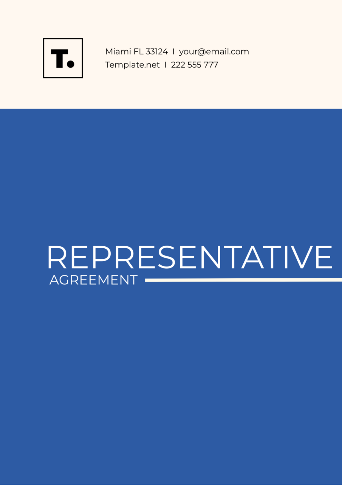 Representation Agreement Template
