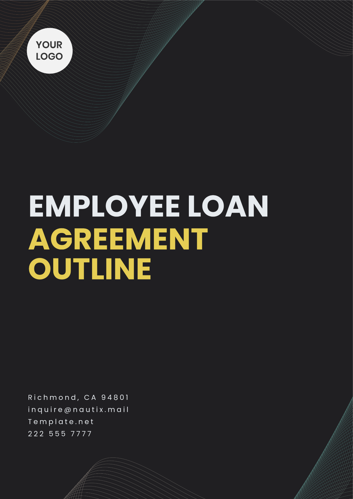 Employee Loan Agreement Outline Template - Edit Online & Download