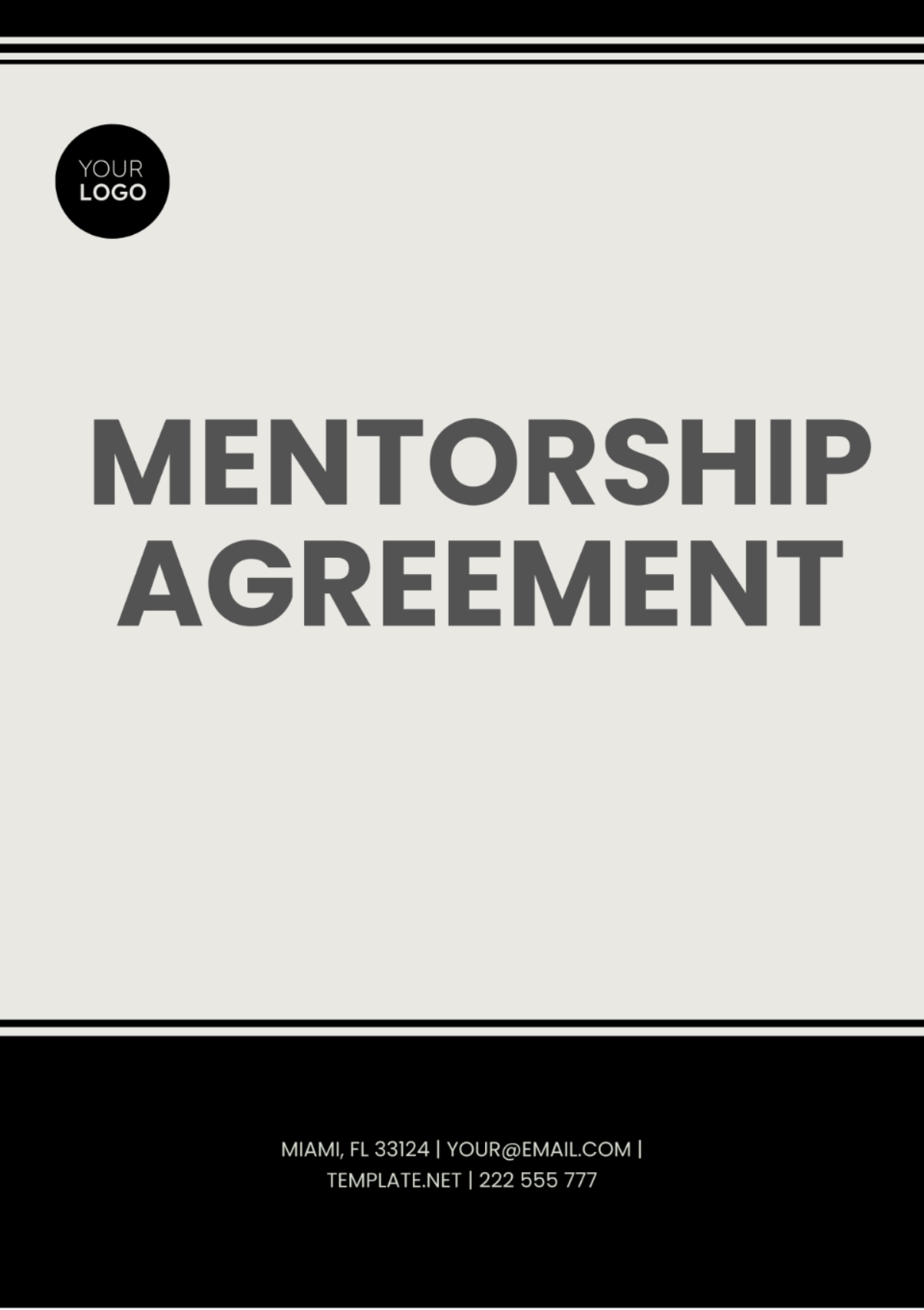Mentorship Agreement Template