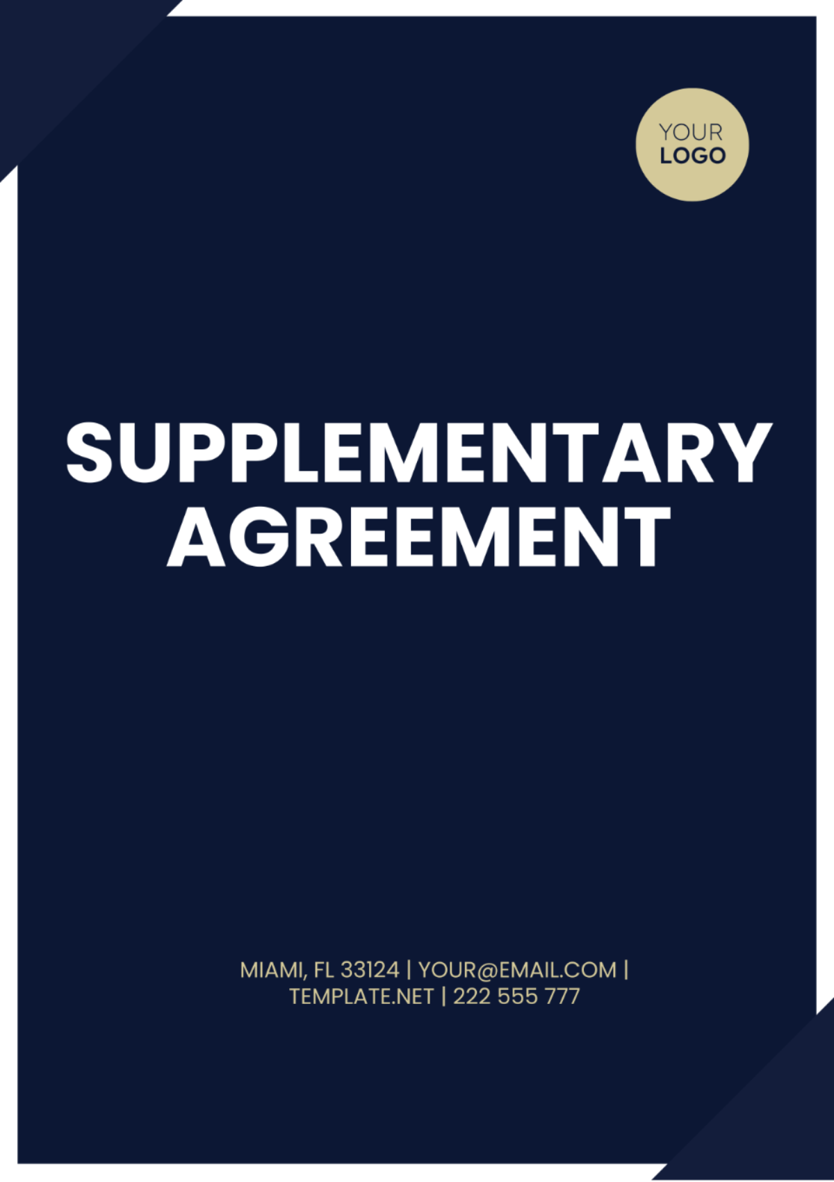 Supplementary Agreement Template