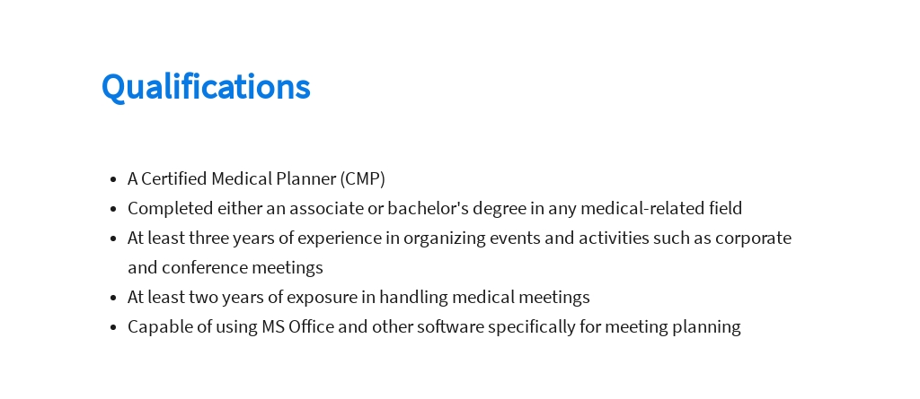 Free Medical Meeting Planner Job Ad/Description Template 5.jpe