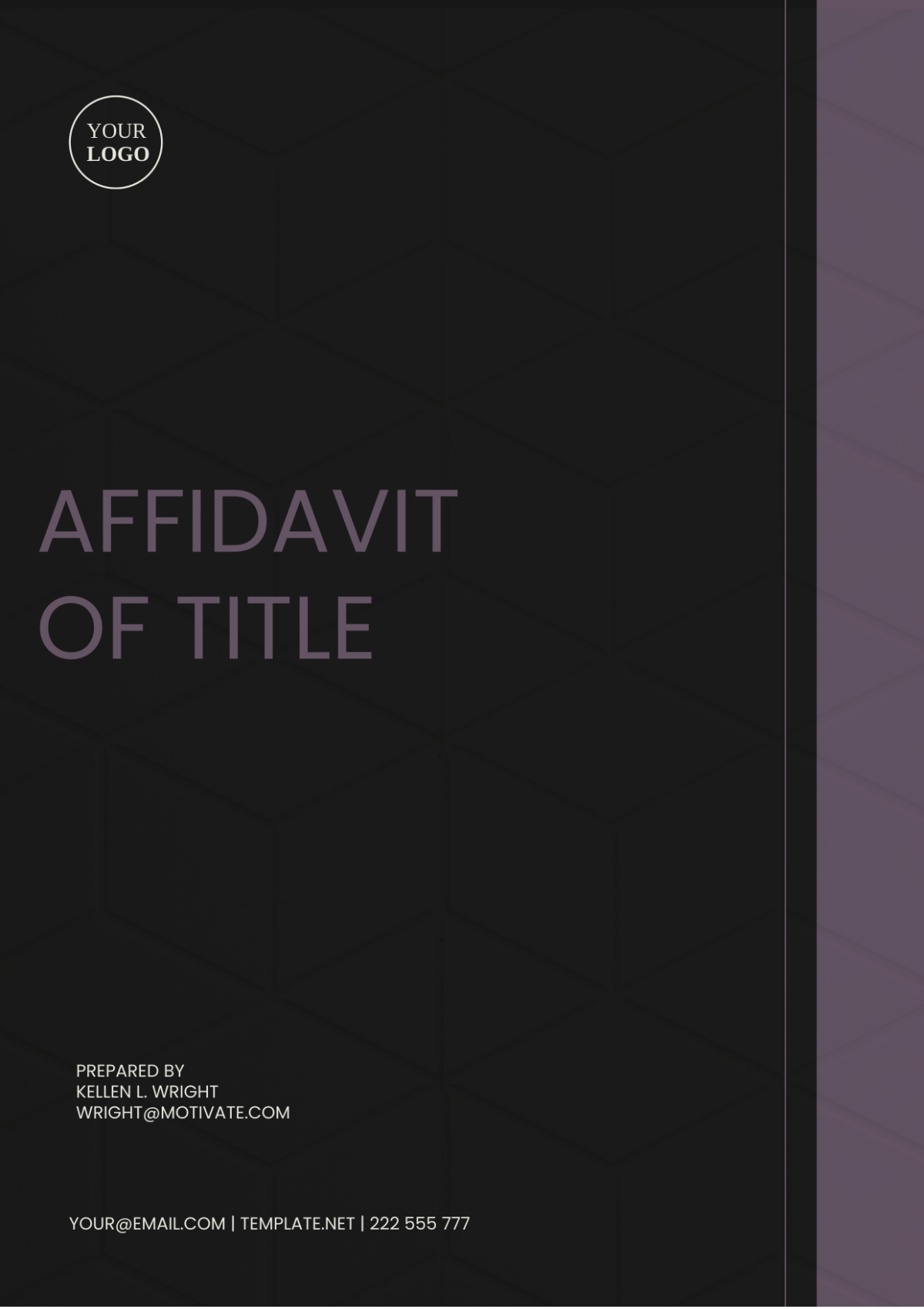 Oregon Affidavit of Title Template - Edit Online & Download