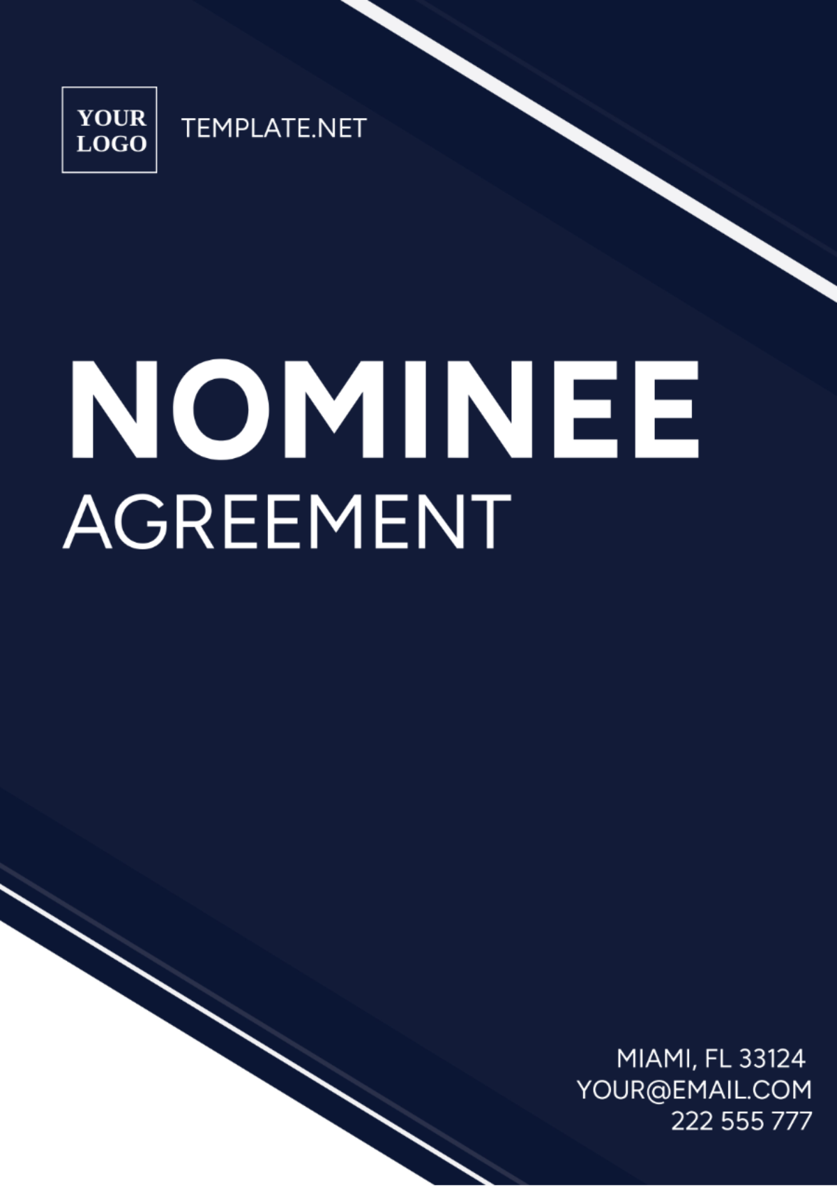Nominee Agreement Template