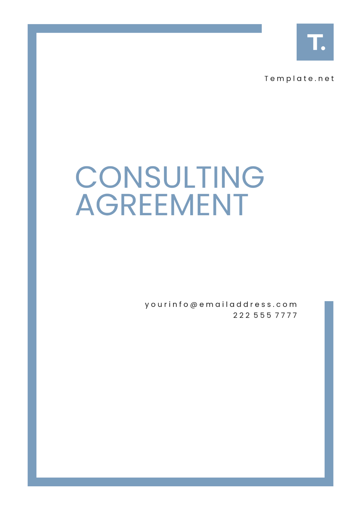 Consulting Agreement Template - Edit Online & Download